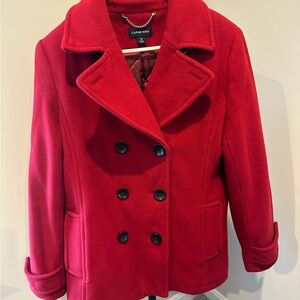Lands' End Women's Scarlet Peacoat
